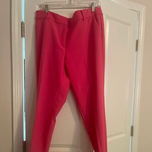 Talbots Vibrant Pink Ankle Pants